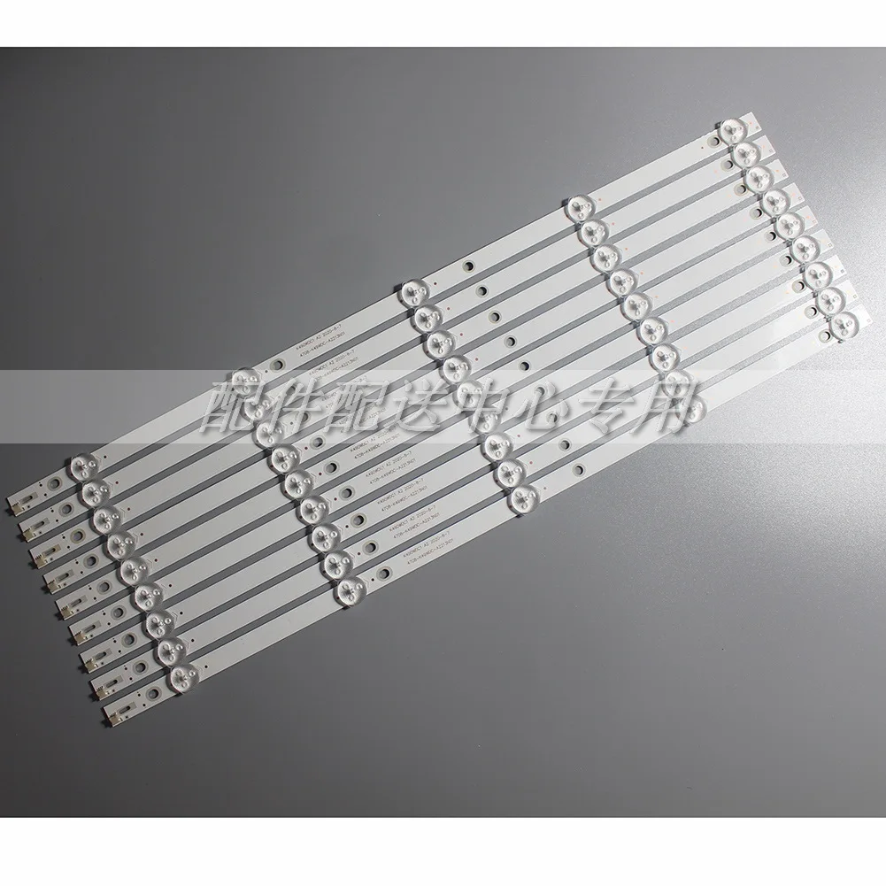 9Pcs x LED Backlight Strip for Philips 49' TV 4708-K49WDC-A2213N01 49BDL3056Q 49U5070 475mm 5-LEDs