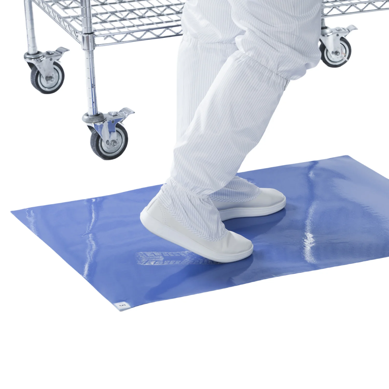 26*45 Inch Disposable 30 Layers blue tacky mat dust free cleanroom sticky floor mats for construction