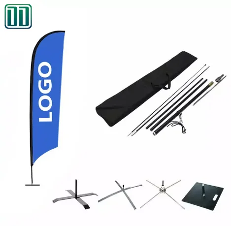 Advertising Flying Wind Custom Printing Feather Flag Banner For Outdoor Promotion