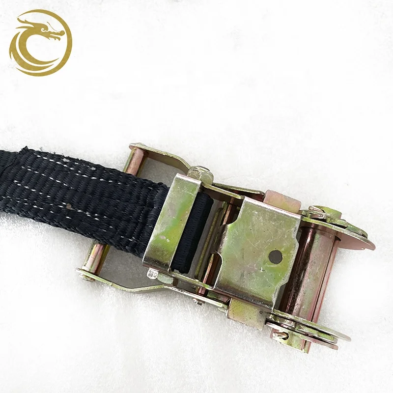 High Quality Truck or Car Cargo Lashing Strap With Hook Ratchet Tie Down Retractable Ratchet Strap