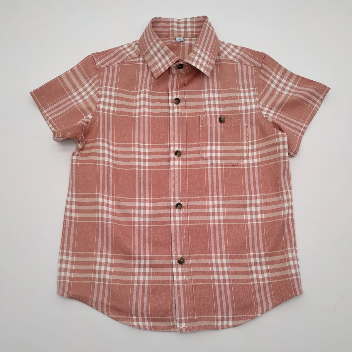 
Boys children checks shirts fashion design short sleeve checks shirts kids 