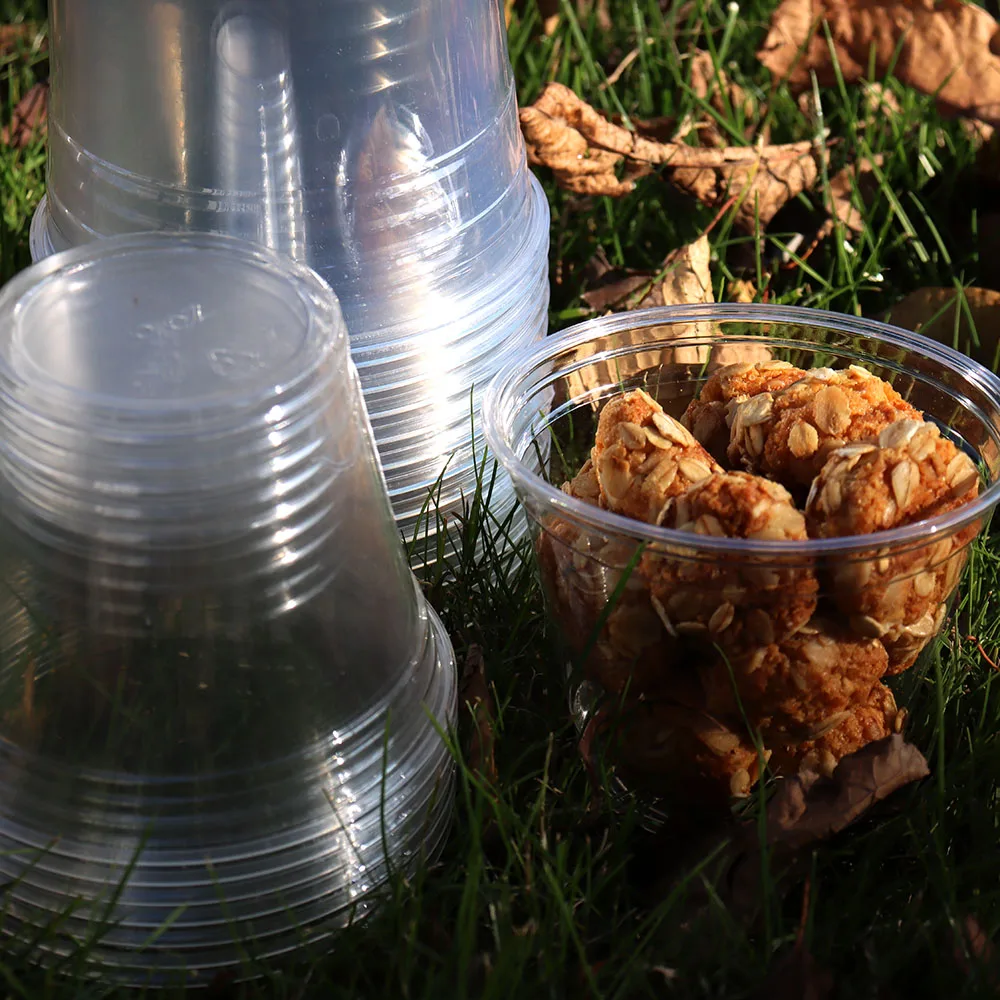 Factory Direct Sell Plastic Cups With Sip Through Lids Clear Tea Coffee Disposable Drink Cups