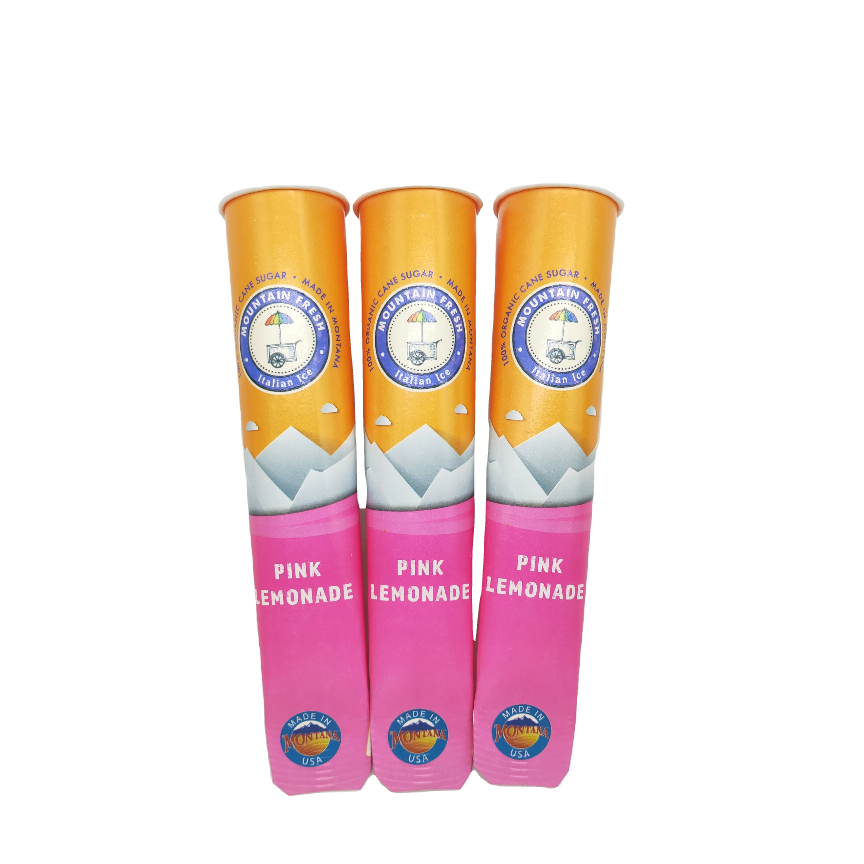 135ML Popsicle tubes ice cream cone cups aluminum foil lid calippo paper cup tube