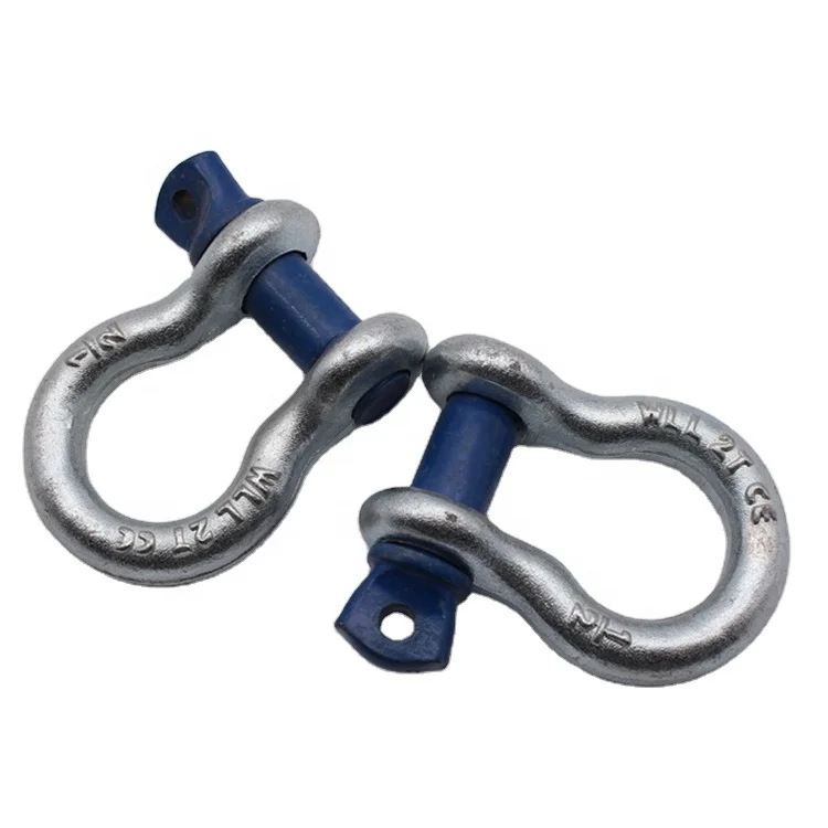 Hot Dip Galvanized US Type G209 Screw Pin Bow Shackle