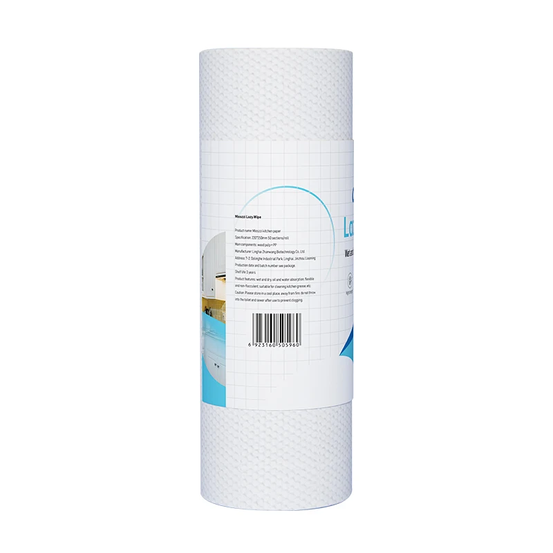 Cleaning Kitchen Roll Paper Towel Big Roll Lazy Clean Rag with Kitchen Disposable Wave Tissue Paper