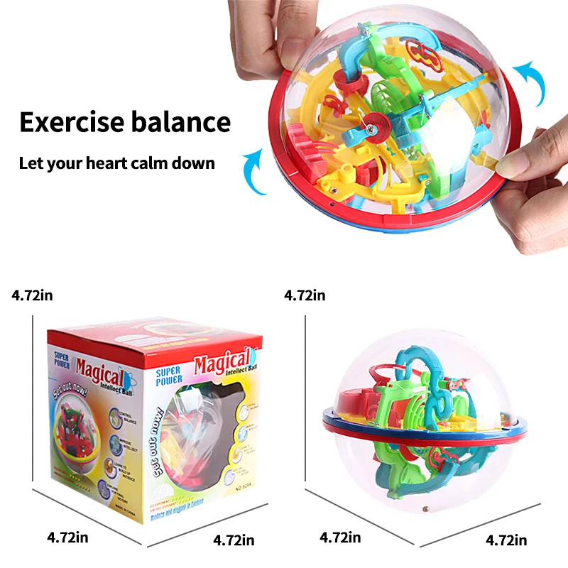 
Hot Selling Education Mini Maze Games 3D Puzzle Maze Cube 