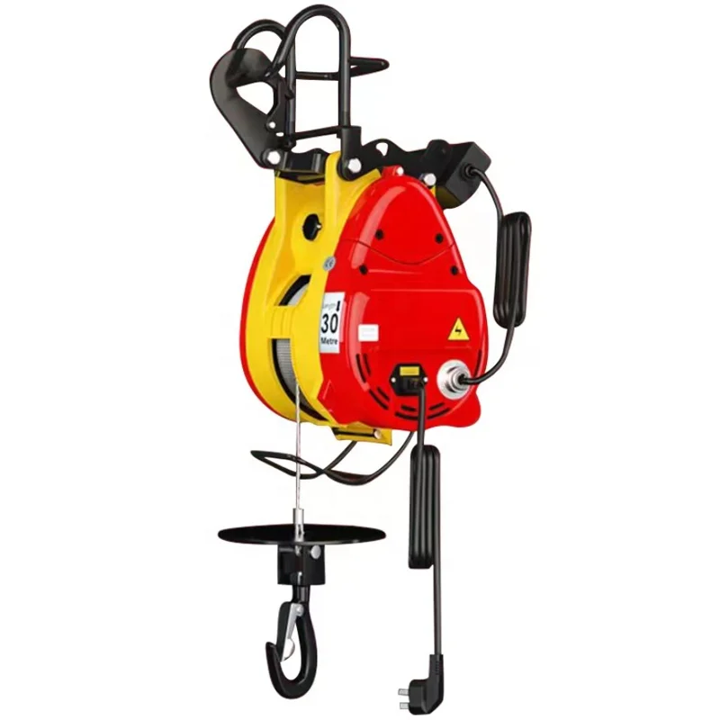 Mini Lift 220v 100kg 300kg 500 Kg Electric Hoist Small Wire Rope Crane Hoist With Remote Control