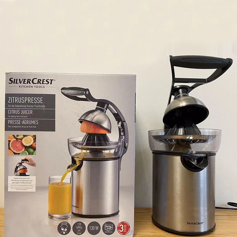 Соковыжималка для цитрусовых Silver Crest соковыжималка фруктов с корпусом из нержавеющей стали оранжевых