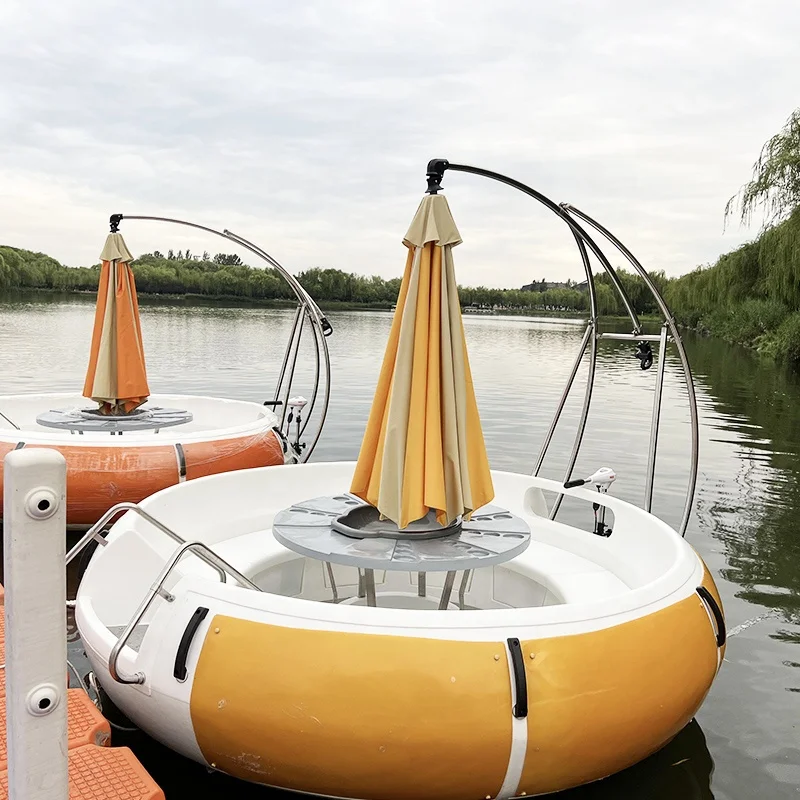 Hot sale Water Park Entertainment Party leisure boat Electric Motor Barbecue Boat BBQ