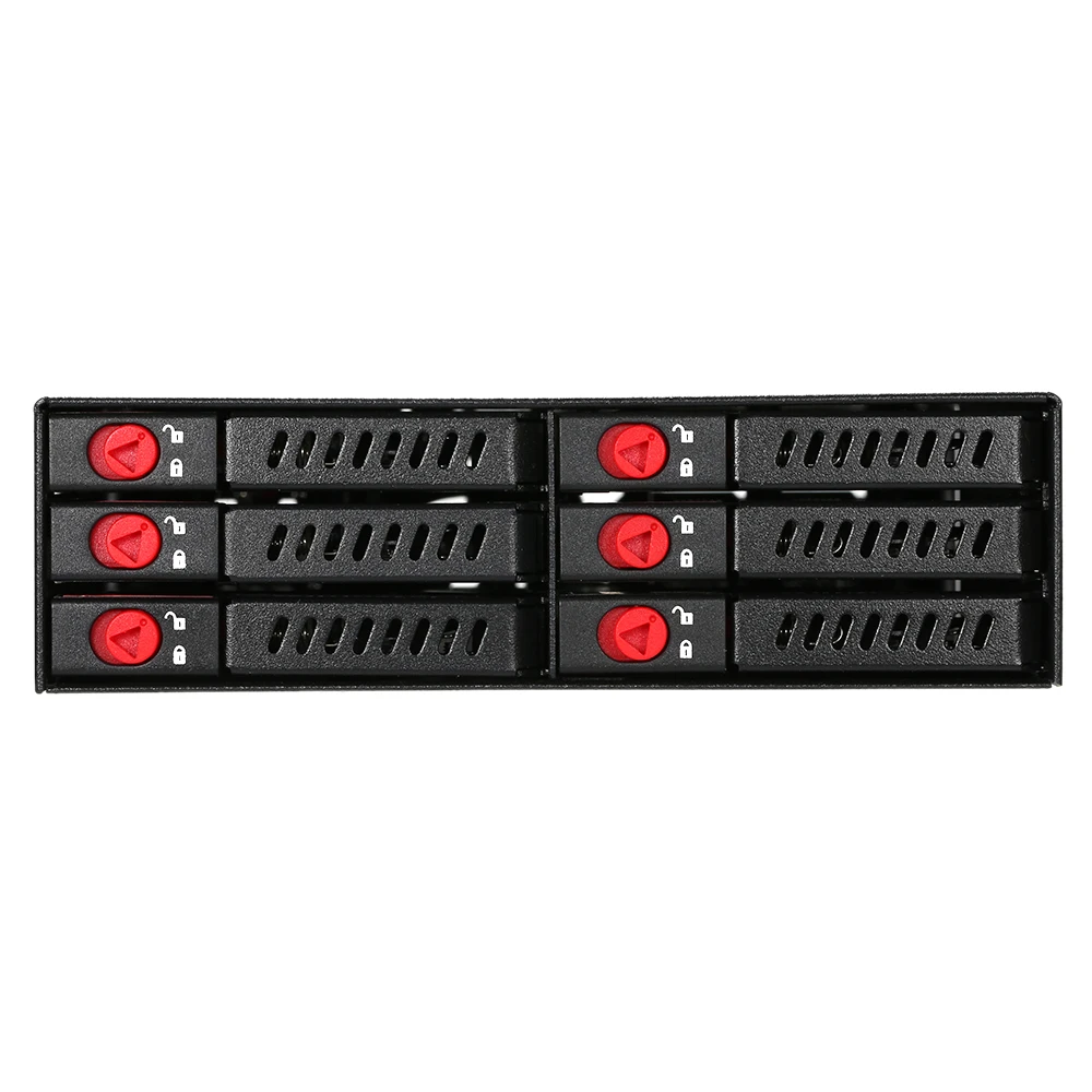 Корпус для внешнего жесткого диска 6 секций поддержка SATA HDD 2 5 дюйма корпус с охлаждающим вентилятором шкафчик горячей заменой