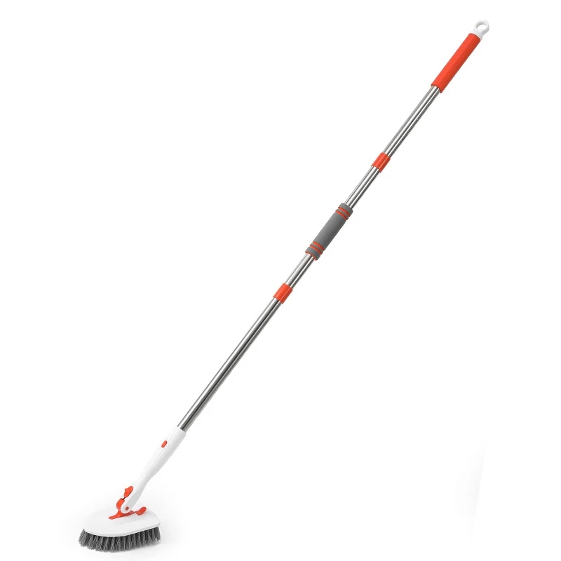 Shower Scrubber Cleaning Brush with Long Handle Eco friendly 3 in 1 Tub and Tile Scrubber