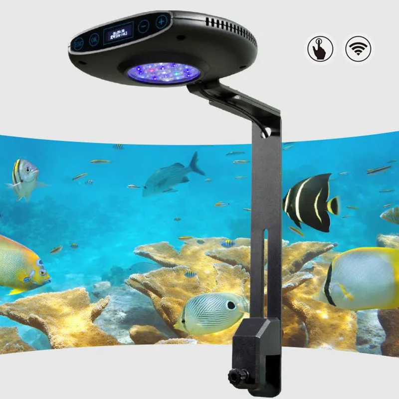 Full Spectrum Marine Coral Light Clip-On Aquarium Led Light for Saltwater Fish Tank