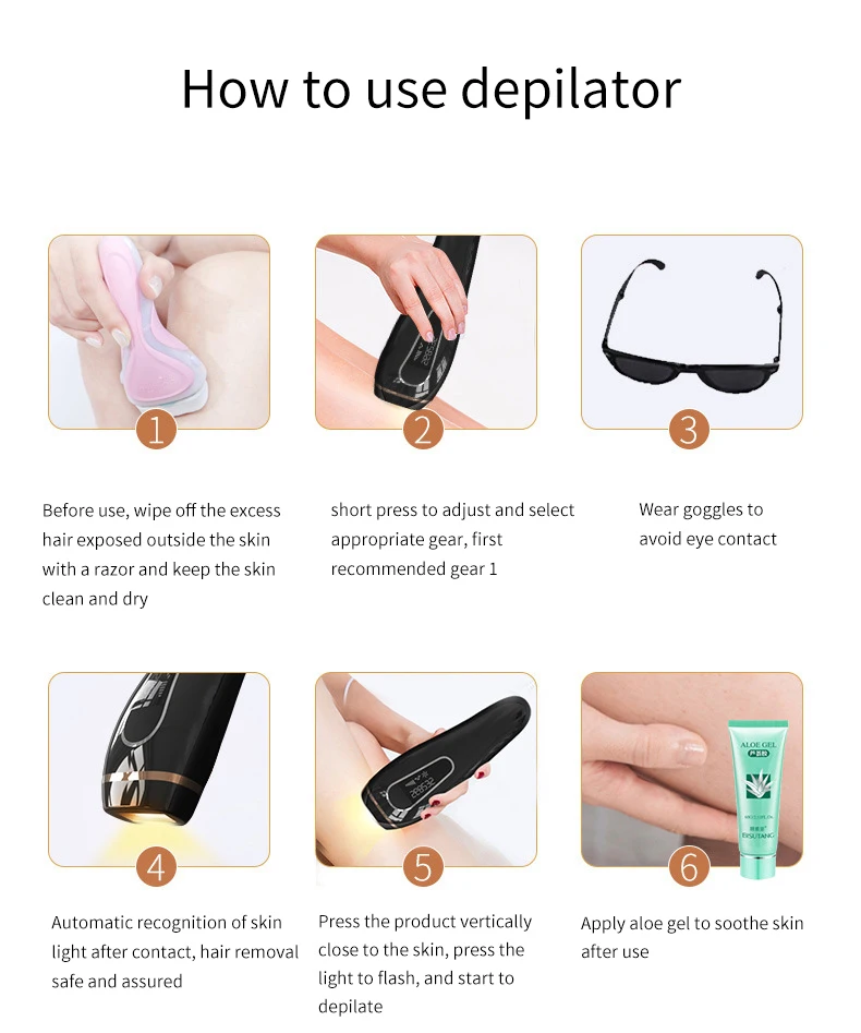 
Permanent Painless Hair Remover Machine For Women Home Use IPL Puls Light Laser Hair Removal Handheld Epilator Portable 