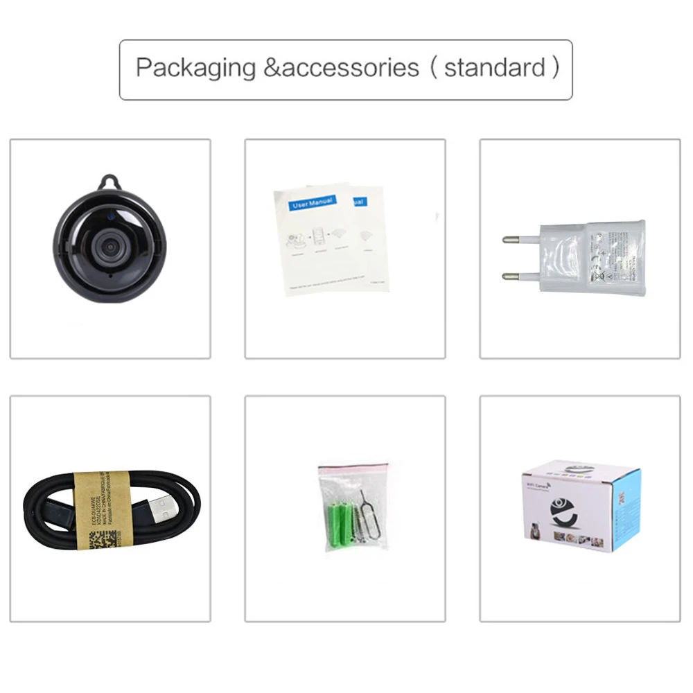 MINI  camera wifi Infrared Night Vision Hidden camera micro IP cameras video surveillance home security Two way audio wireless