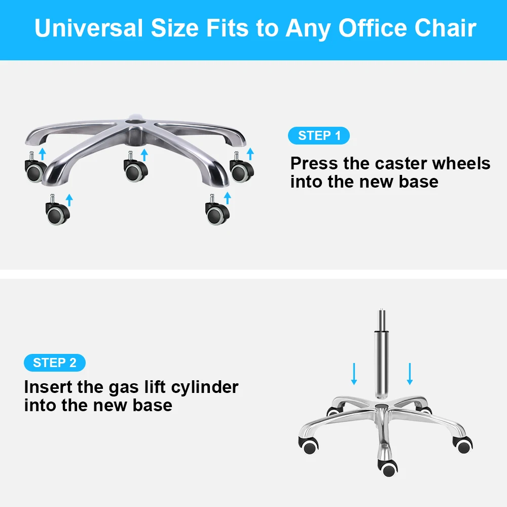 KEDE High-Quality OEM ODM Modern Accessoires Metal Chair Base Office Chair Base Swivel Base for Chair