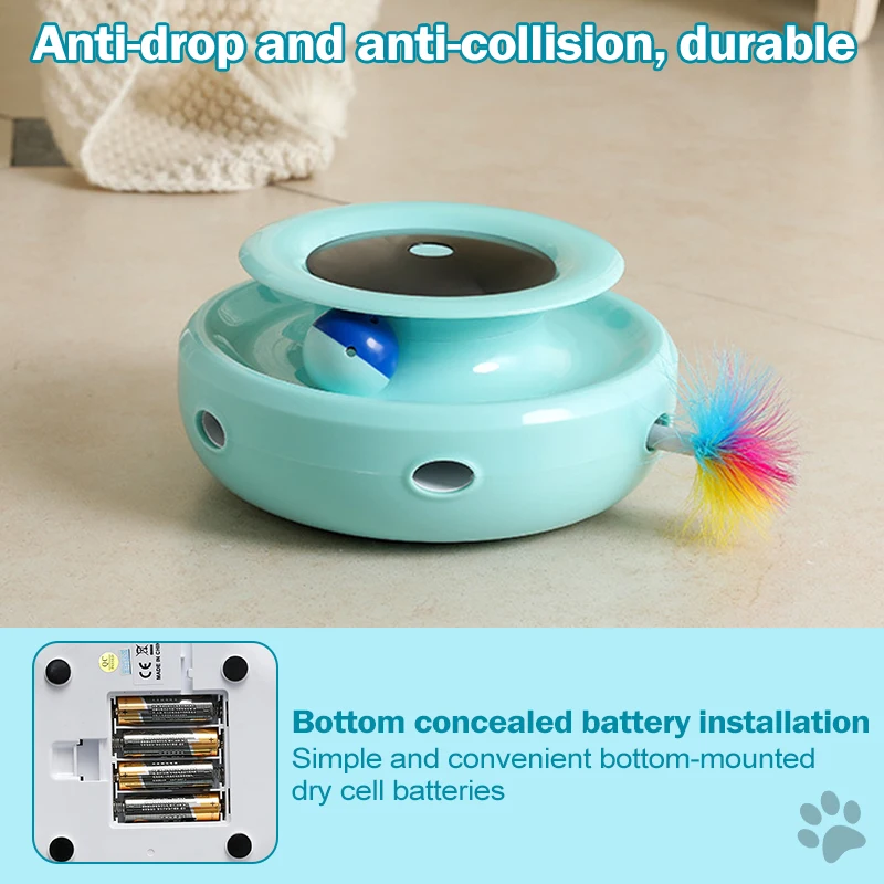 Interactive Pet Electric Cat Scratcher Cat Play Ball Toy