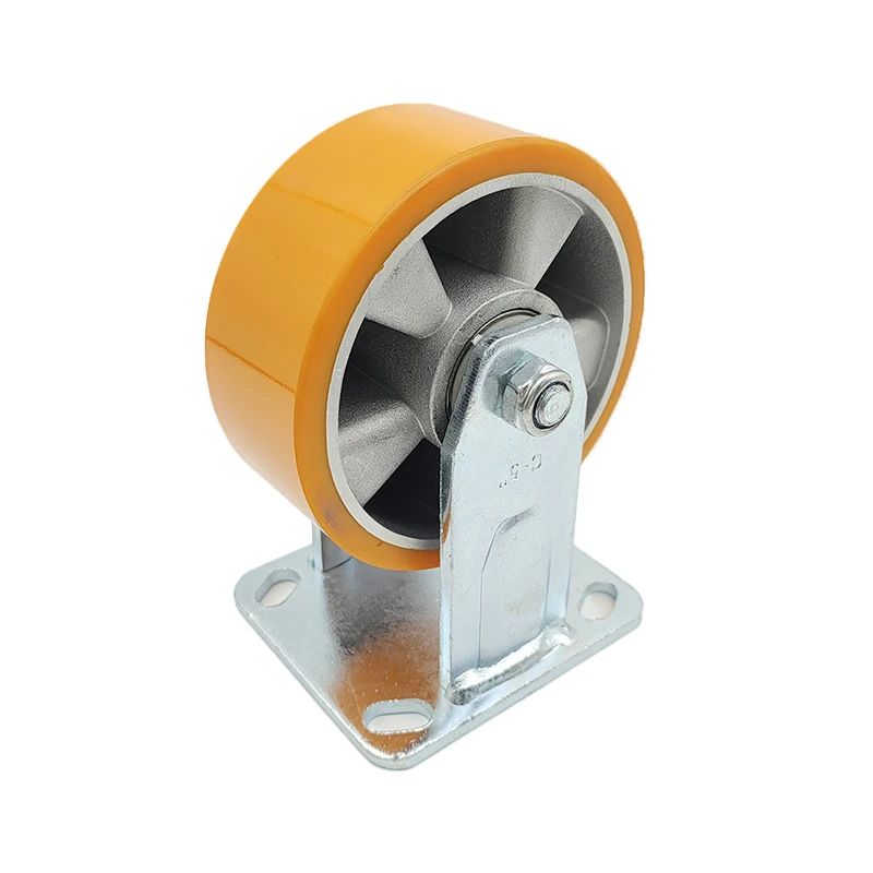 China Caster Wheel Manufacturer 4in 5in 100mm 125mm Twin Wheel Brake Lock Caster Wheel