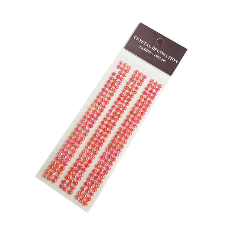 Wholesale colorful rhinestone DIY acrylic customized stone diamond decoration sticker