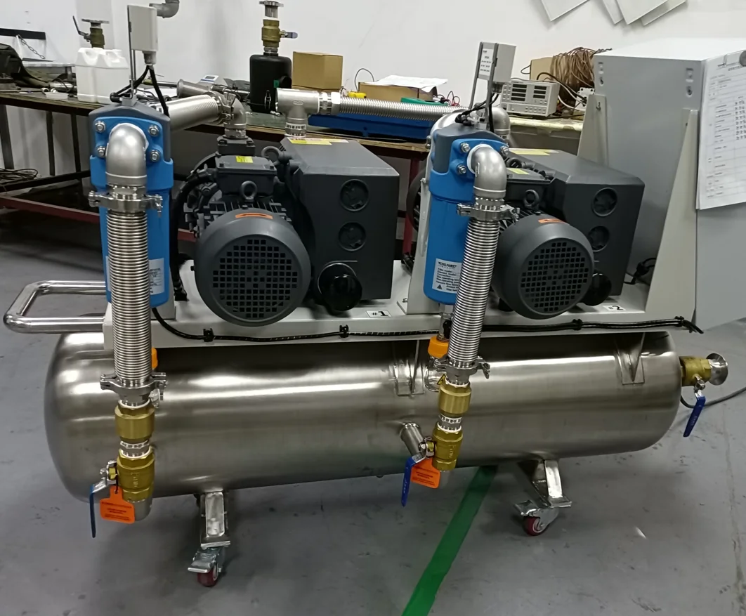 Medical Vacuum Pump Rotary Vane Oil lubricated Vacuum Plant