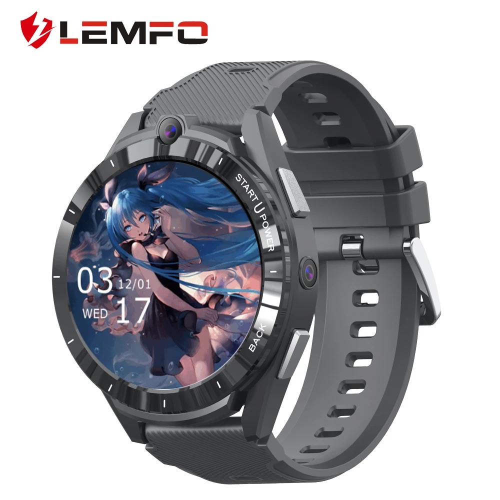 2022 New 100% Original LEMFO LEM16 4G Android 11 6GB+128G AMOLED Smart Watch 8MP Camera High End GPS Smartwatch