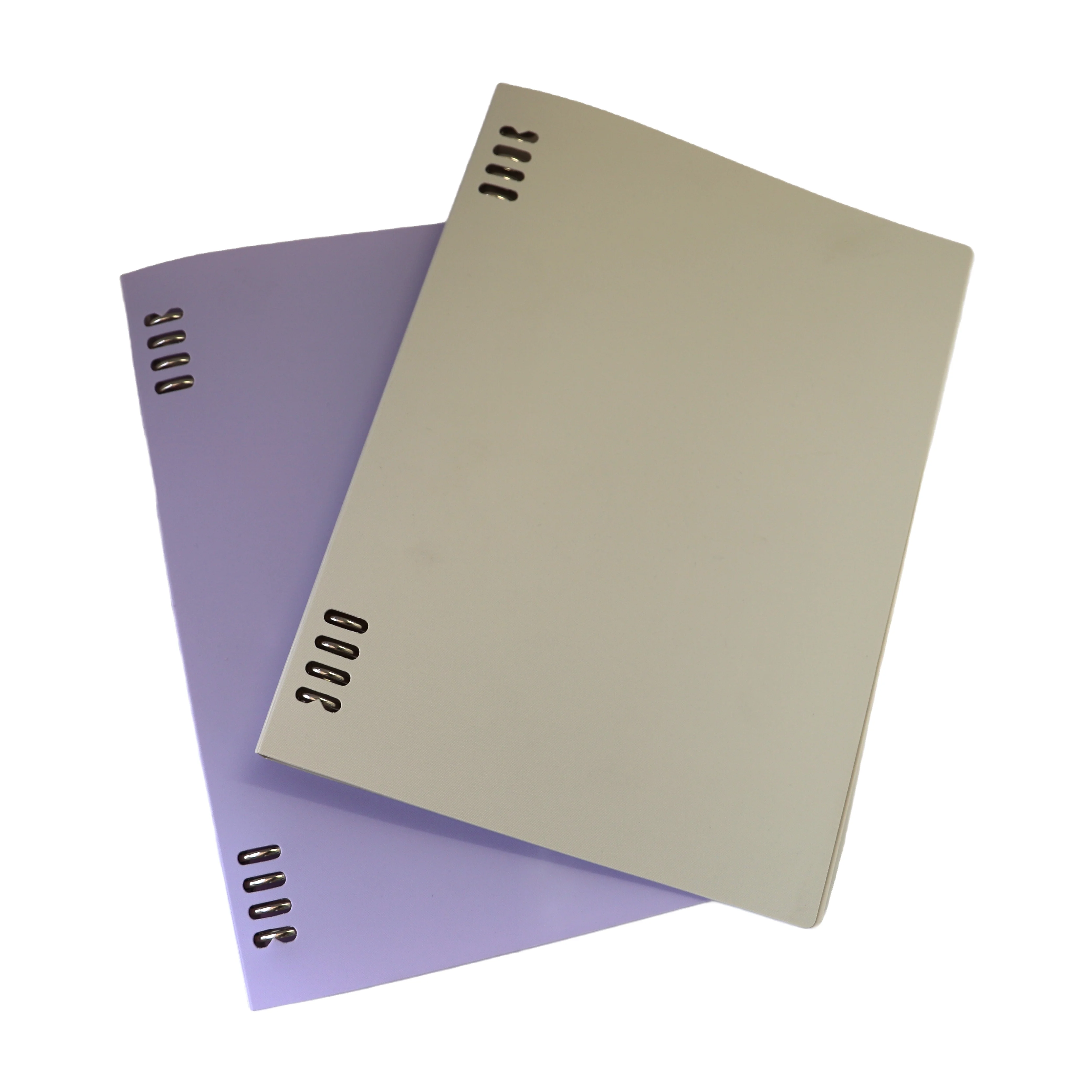 Customized Production A4  Folding Pp Foam Board Clip File Folders Plastic Fold Fits 8-Ring Binders PP Folder