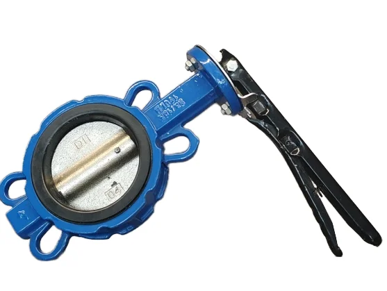 JINGHANGYU Manual Wafer Type Ductile Iron Sewage Handle Butterfly Valve Howo Truck Parts Butterfly Valve