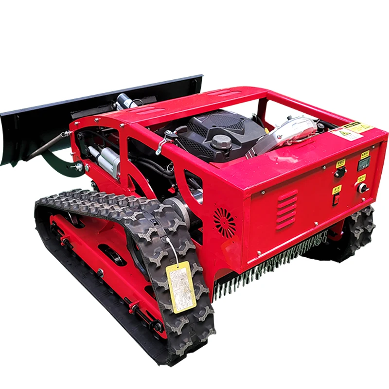 Remote Control Lawn Mower with Camera RC Crawler Slope Mowing Machine Tracked Radio Controlled Robotic Grass Cutter