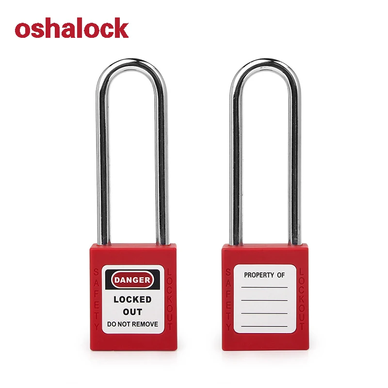 Производитель OEM, безопасный замок с 6 мм закаленной стальной скобой для блокировки промышленного оборудования