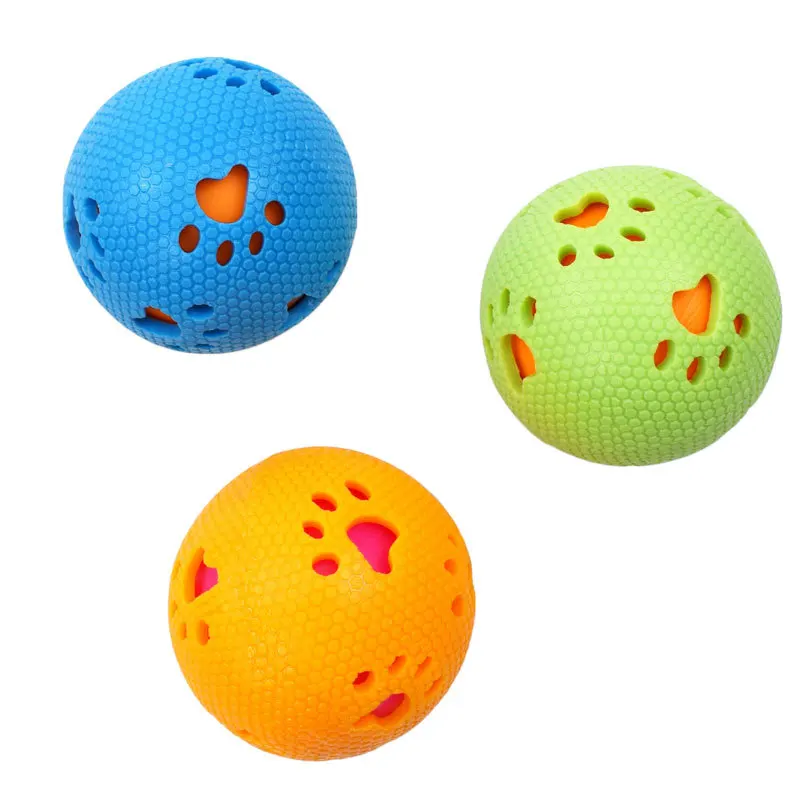 Eco Friendly TPR Washable Squeaky Natural Rubber Dog Play Rope Toys Ball Bone Paw Acoustic Shape Training Dog Bite Resistant Toy