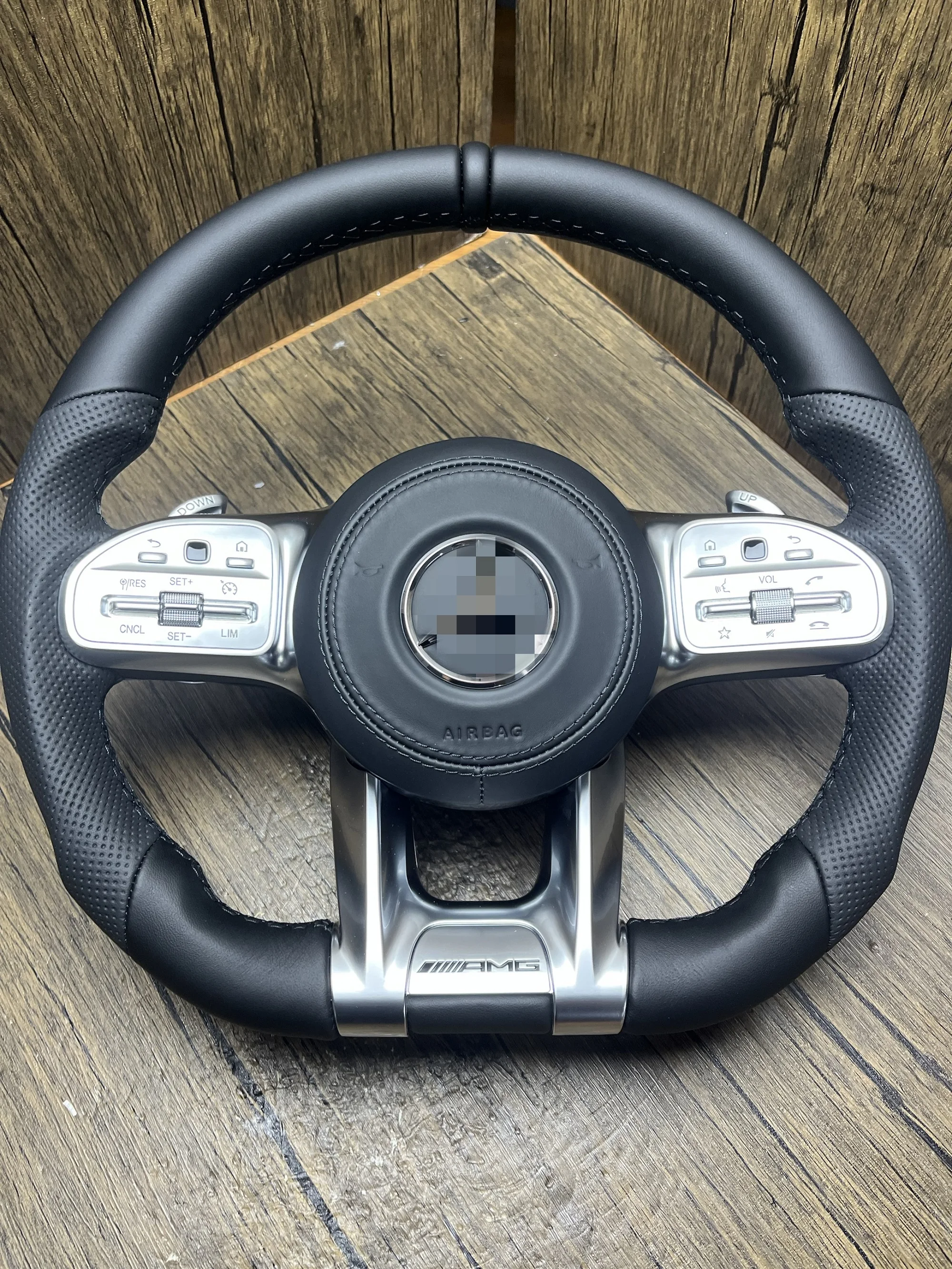 Black Style Half Perforated Leather Carbon Steering Wheel for Mercedes Benz W213 C238 W463 W464 W222 C217 CLS C257 W205 C63 AMG
