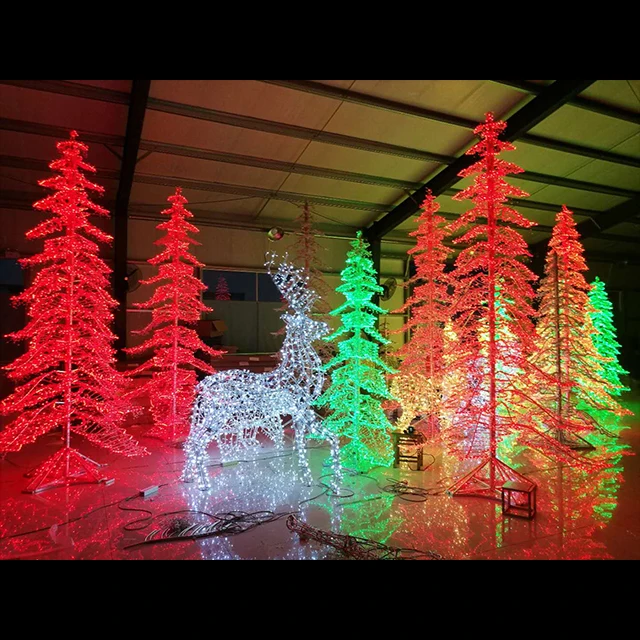 Искусственный гигантский открытый сосновая елка Рождественская Led мотив веревка