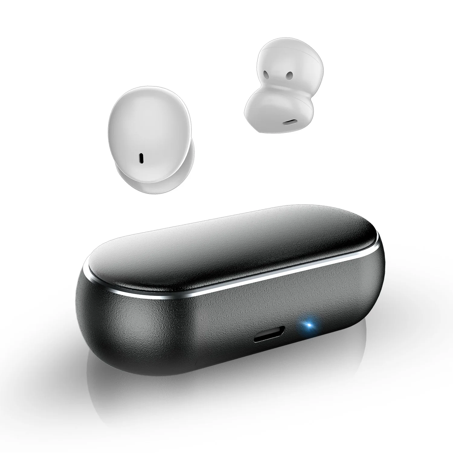The latest and best-selling wireless Bluetooth headset 5.0+EDR TWS noise reduction compact metal case
