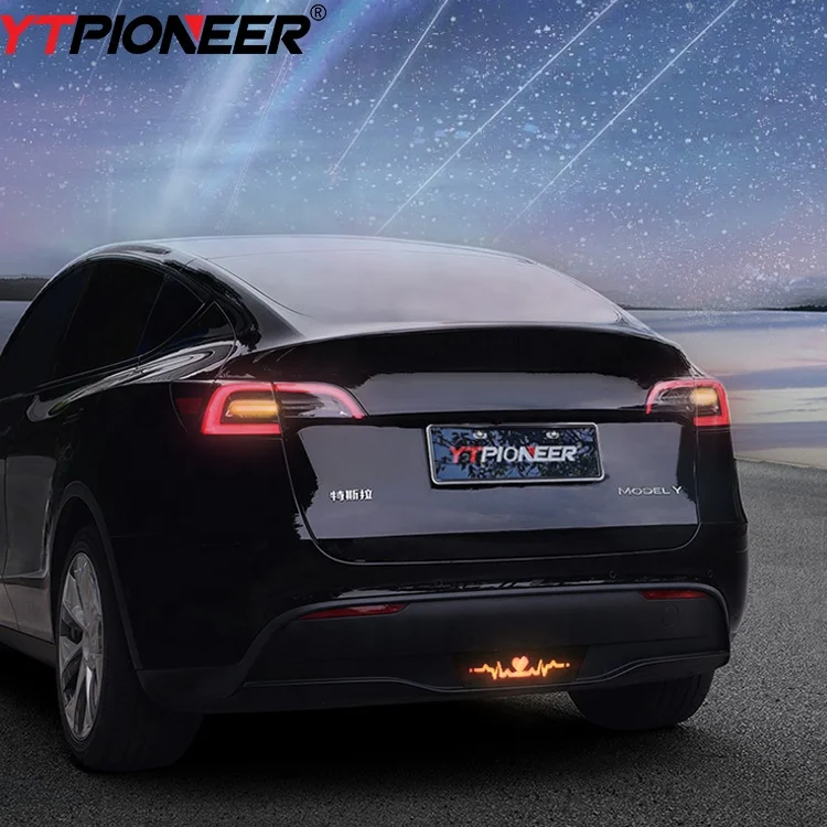 YTPIONEER Brand Safety Warning Anti Collision LED Turn Signal Heartbeat Pilot Light For Tesla Model Y