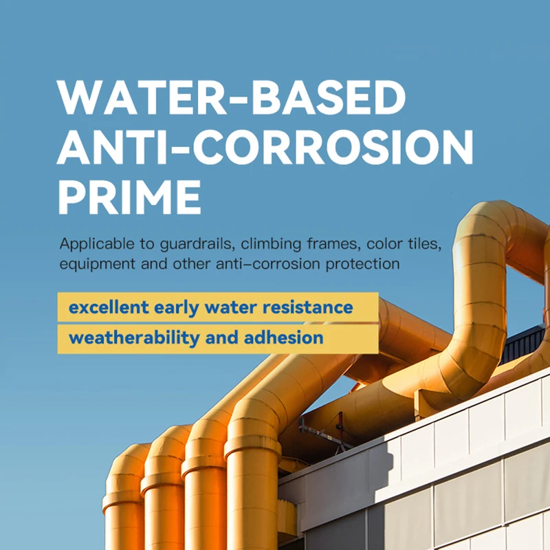 Two Gecco Strong Adhesive Steel Plate Two in one Water-based Anti-Corrosion Primer Industrial Paint