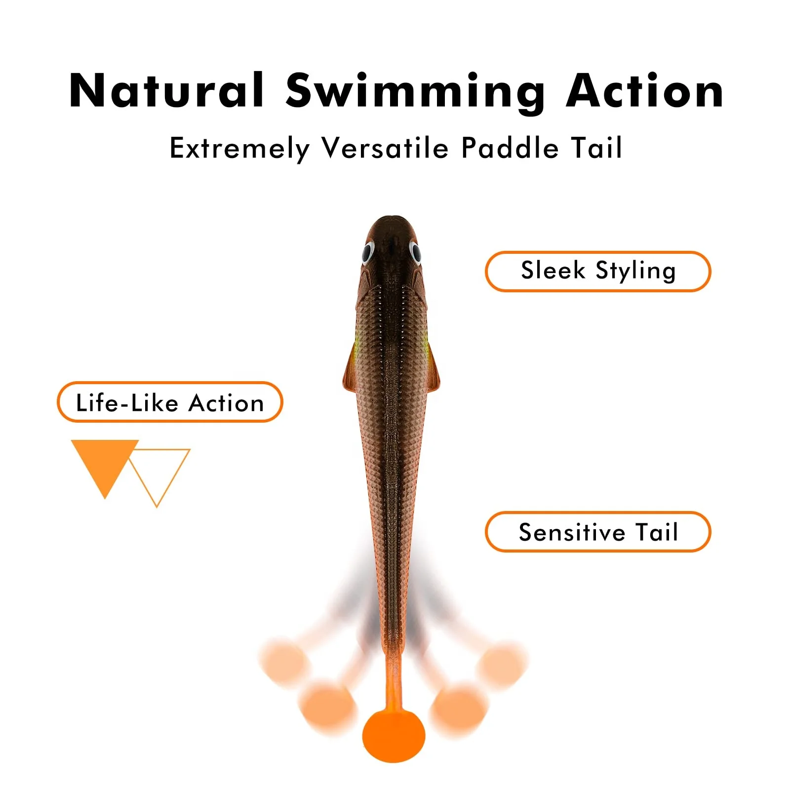 Truscend  New Arrival 6pcs/bag Hot Sale Tpr Material 12cm 10cm 8cm 6cm Soft Bait Worm Soft Plastic Fishing Baits Soft Swim Bait