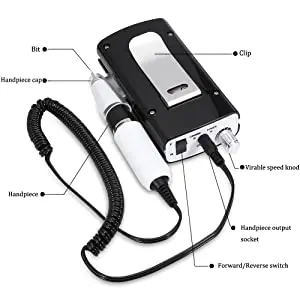 Mini Portable 30000 rpm pink Manicure Pedicure Rechargeable Electric Efile Nail Drill for Acrylic Nails