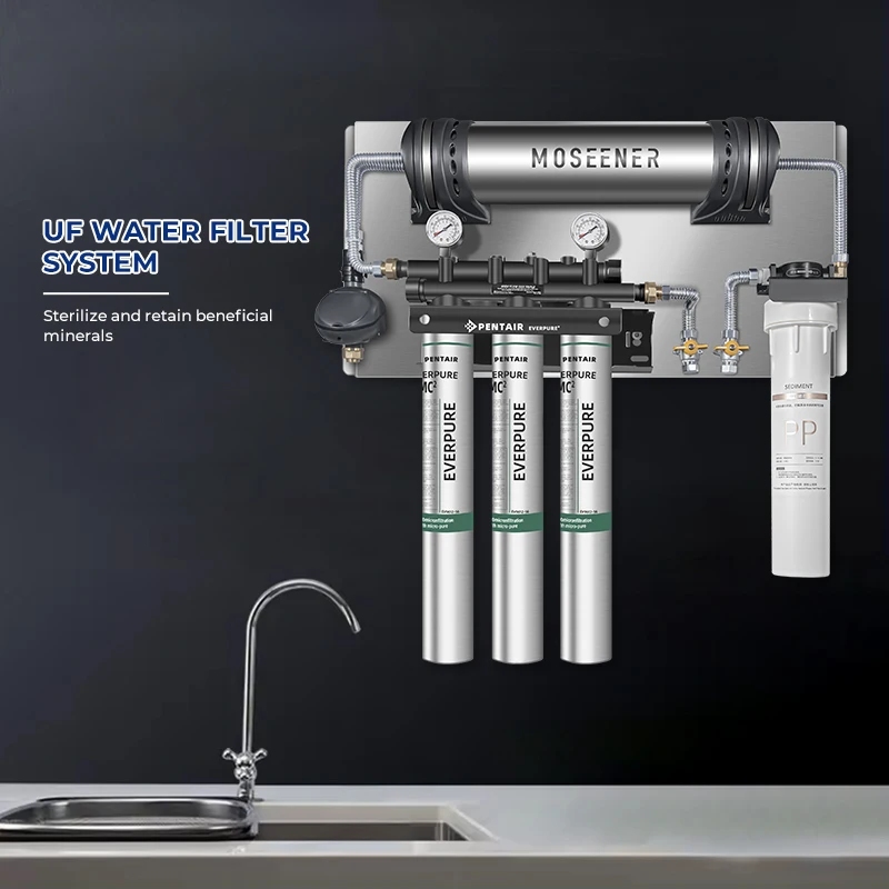 2024 Hot home portable Large Flow Commercial Water Treatment Machine 1200G RO Filter System with Self Cleaning