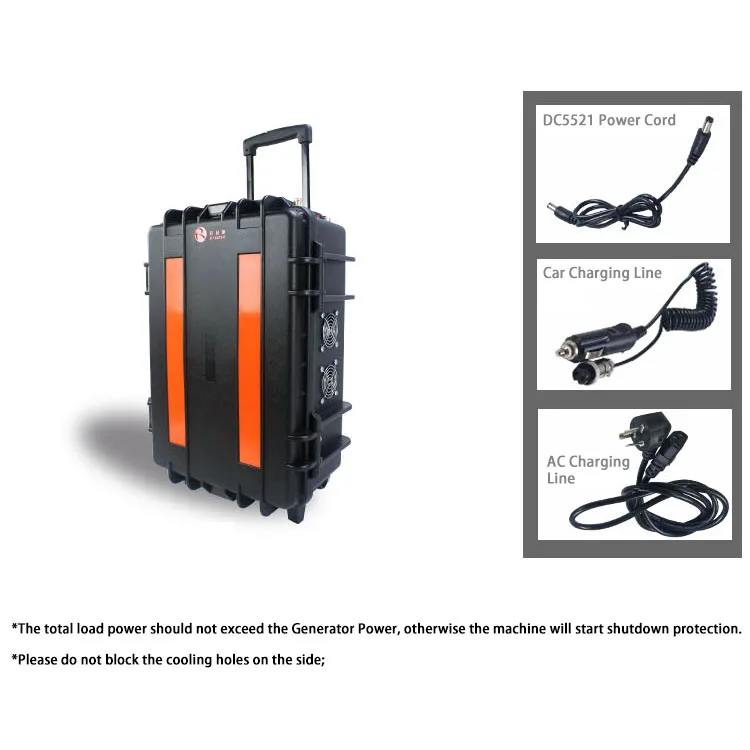 
22V 110V 2000W lithium solar power generator portable solar system with 200w foldable solar panel 