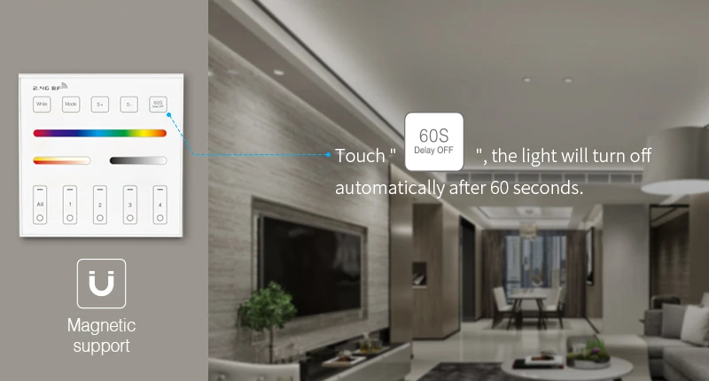 Новое поступление 3V 4-zone rgbcct Белая настенная сенсорная панель переключатели пульт дистанционного управления rgb