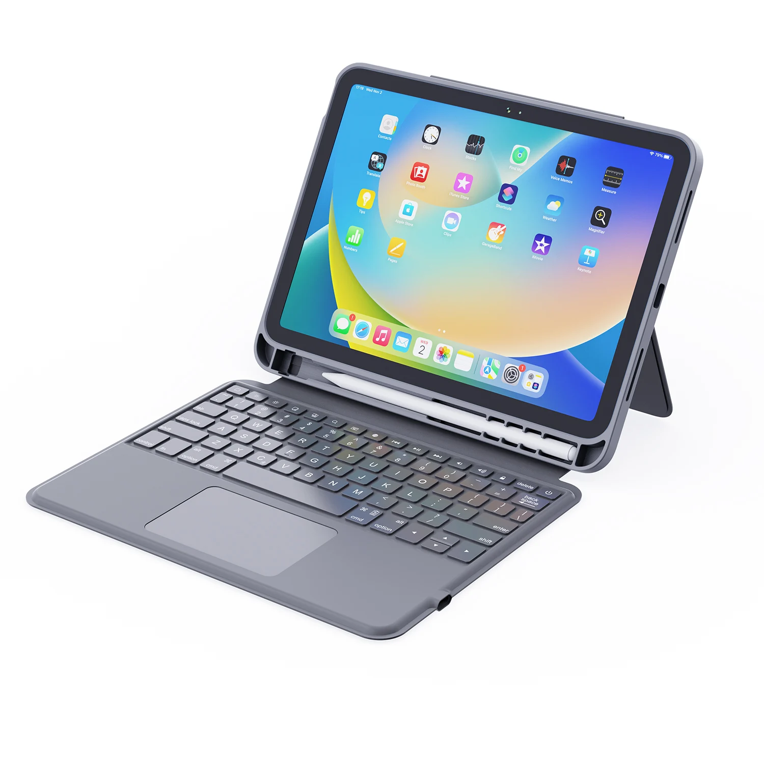 Chinese Wireless Bluetooth Tablet Phone Keyboard 78 Key Case With Keyboard For Ipad With Touch Screen