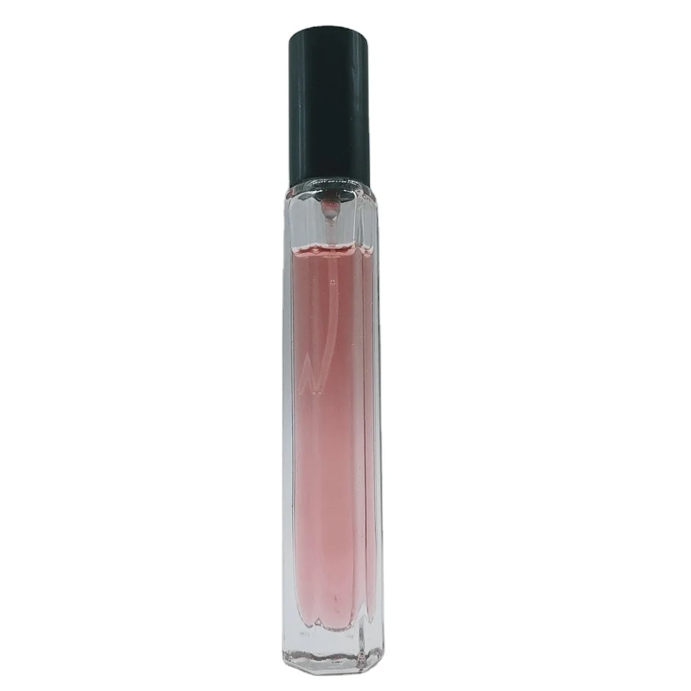 Manufacturers wholesale high-grade convenient 10ml hexagonal transparent perfume bottle with spray