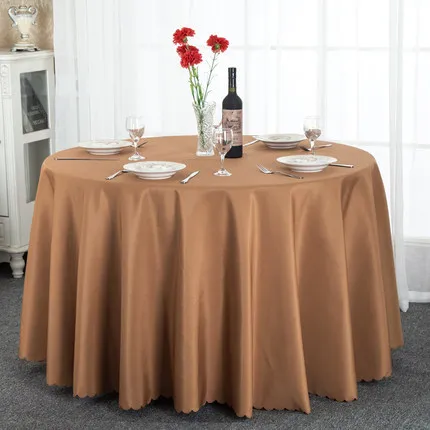 solid color hotel tablecloth fabric restaurantt dining table round tablecloth
