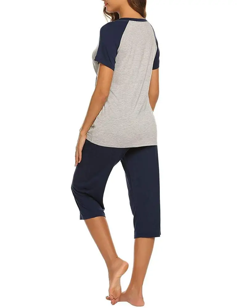 2021 New Arrivals Summer Breastfeeding Adjustable Waistband Pajamas Maternity Nursing Pregnancy Clothing
