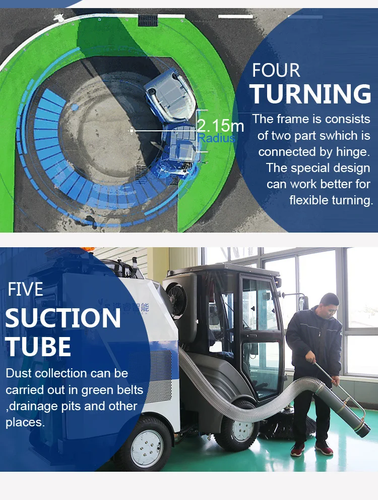 Durable Using  street sweeper electric sweeping machine Snow sweeper