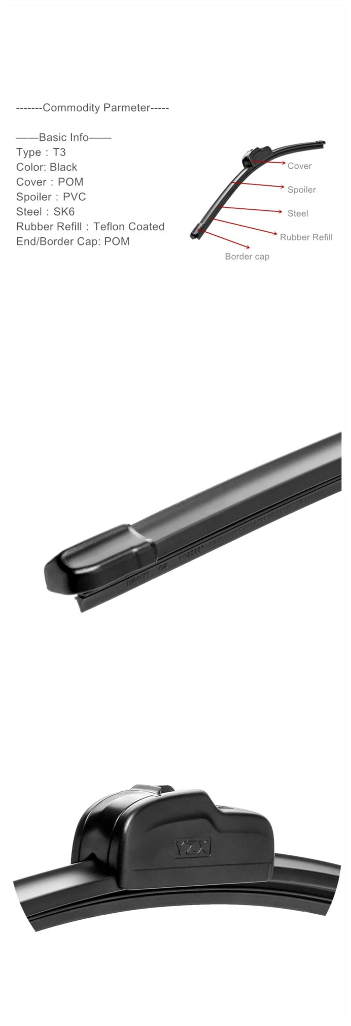 11 inch type wiper blade