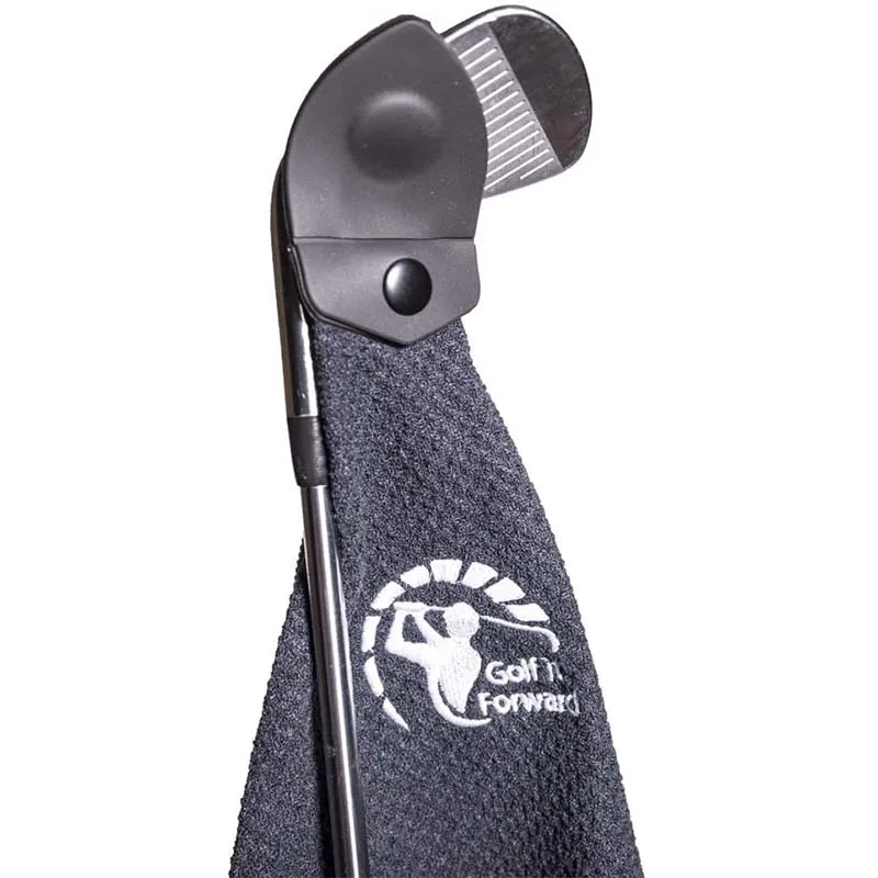Microfiber waffle magnetic golf towel magnet golf towel golf towel with hook