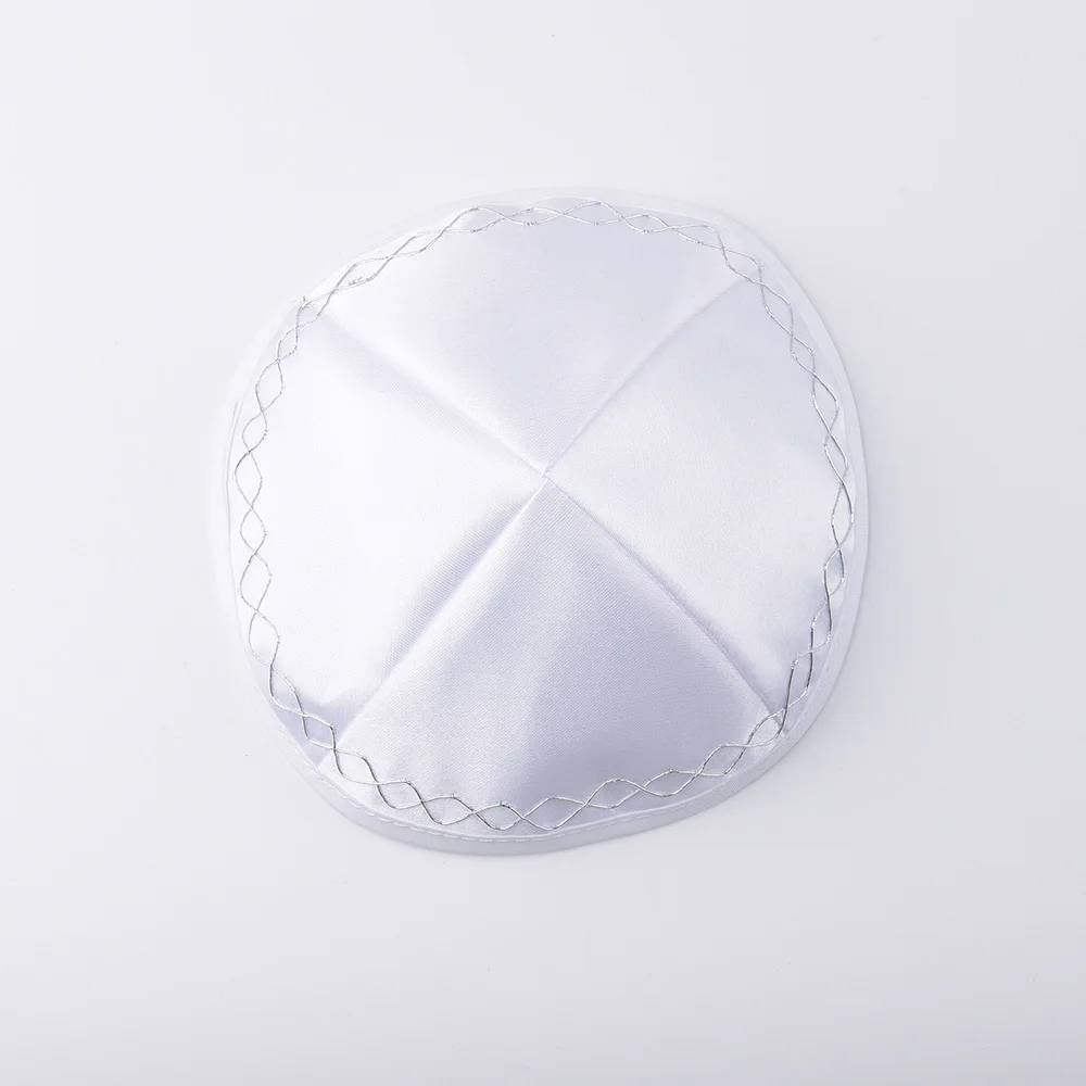 Высококачественные еврейские шляпы Kippah Yarmulka на заказ атласные Jewish Kippot