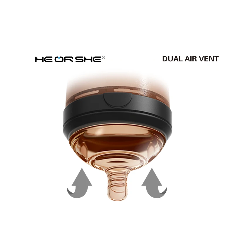 HEORSHE baby products wide neck baby bottle organic feeding bottle for newborn baby