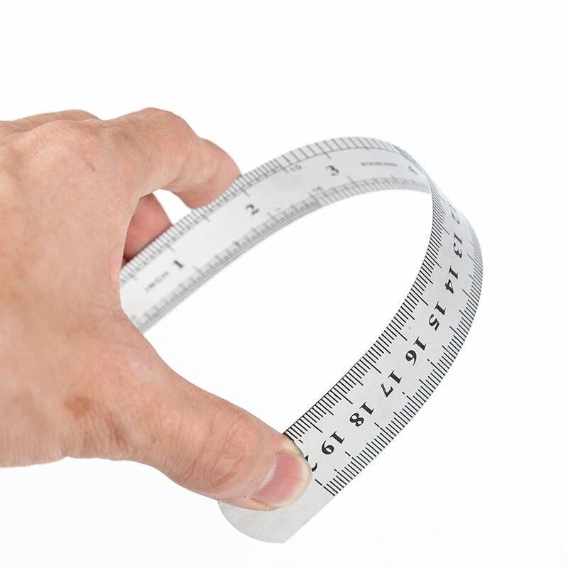HYSTIC Industrial Stainless Steel Measure Ruler Set Straight Edge Scale Ruler Hand Tools