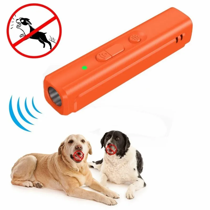 Ultrasonic dog deterrent anti barking device anti-barking stop bark training device trainer rechargeable pet dog repeller